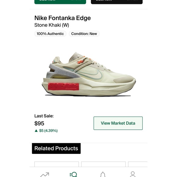 *SOLD* Nike Fontanka Edge Sneaker (Stone Khaki) - Picture 9 of 9